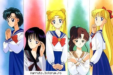 sailor moon poze cu diferite animeuri